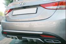 Hyundai Elantra 2011 Диффузор заднего бампера