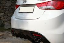 Hyundai Elantra 2011 Диффузор заднего бампера V2