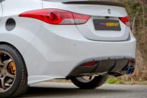 Hyundai Elantra 2011 Накладка зеднего бампер под 1 трубу