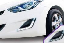 Hyundai Elantra 2011 Рамки в бампер с DRL