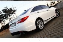 Hyundai Sonata 2010 Накладка заднего бампера с насадками