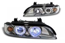 97-03 BMW E39 Halo 1 Piece Projector Head Lights - Titanium
