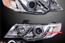 Kia Cerato 08 Оптика с ангельскими глазками DRL