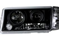 Mercedes W201 Фары передние черные 2