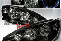 02-04 Toyota Camry Halo LED Projector Headlights - BLACK