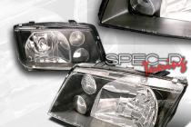 99-04 Volkswagen Jetta Euro Head Lights - Black