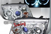99-04 VW Jetta Dual Halo Blue Tinted Projector Headlights