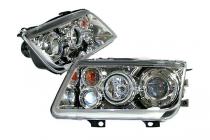 99-05 Volkswagen Jetta Halo Projector Head Lights - Chrome