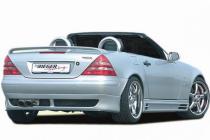 Юбка заднего бампера для Mercedes SLK W170 от 2000г.в., ABS-пластик