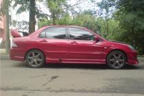 Комплект порогов в стиле EVO на Mitsubishi Lancer IX. вариант №2