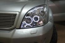 Prado 120 альтернативные фары хром диодные